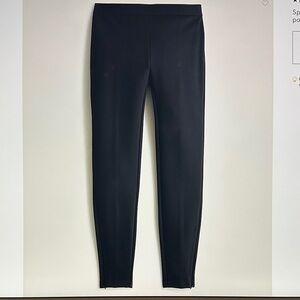 J.Crew Split-hem Pixie Pant in Stretch Ponte Size Small Tall Black